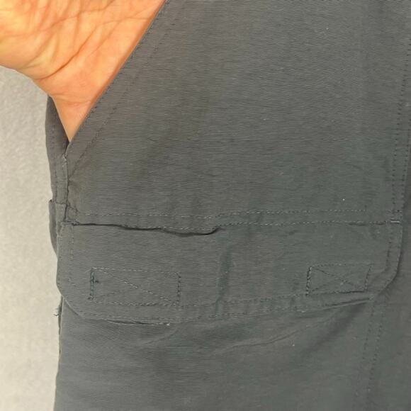 The North Face Pants Mens Large Convertible Hiking Zipper To Shorts Belted Logo - Picture 3 of 15